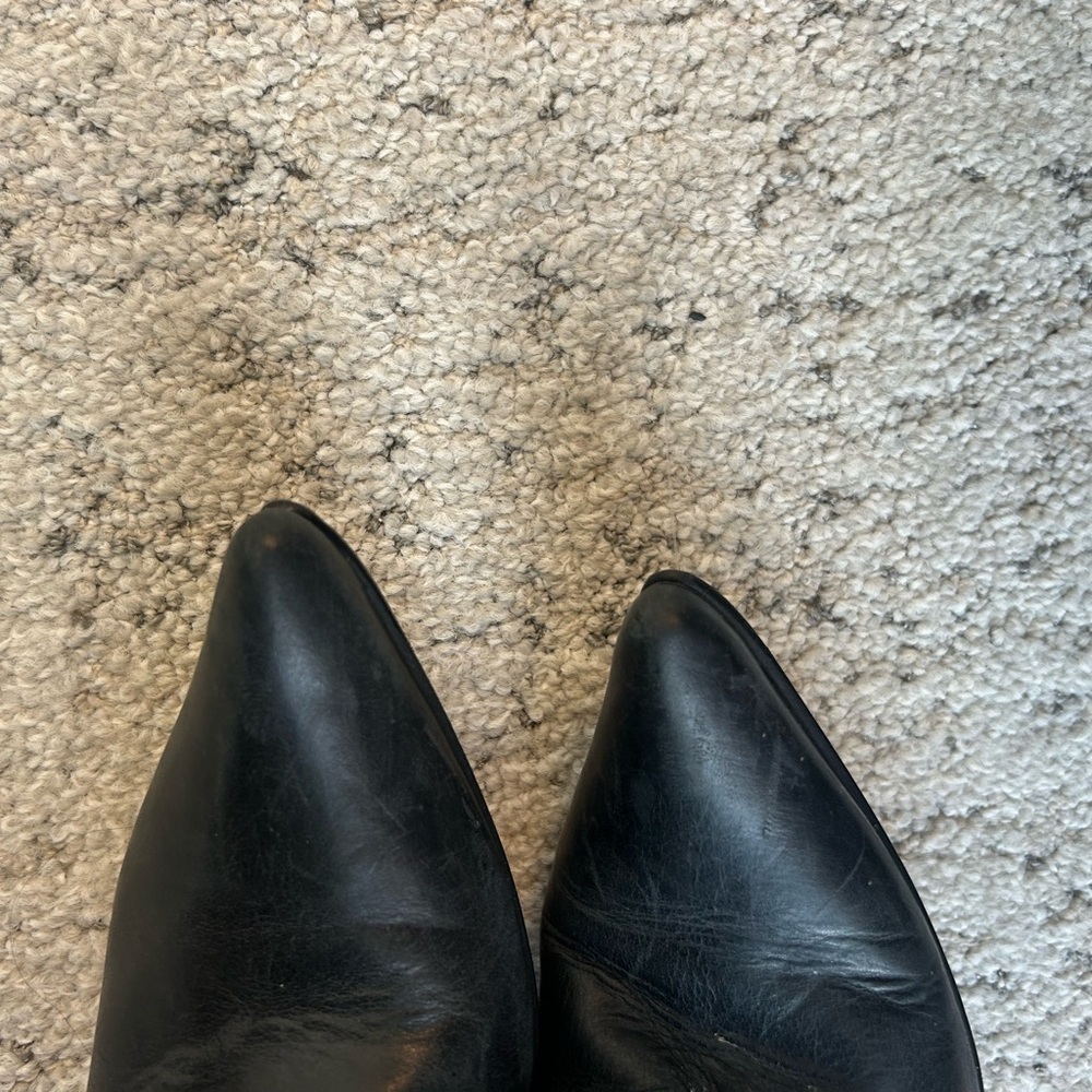 Spiral size 7.5 ultra lux distressed grey cutout leather boots EXC condition - Picture 12 of 16